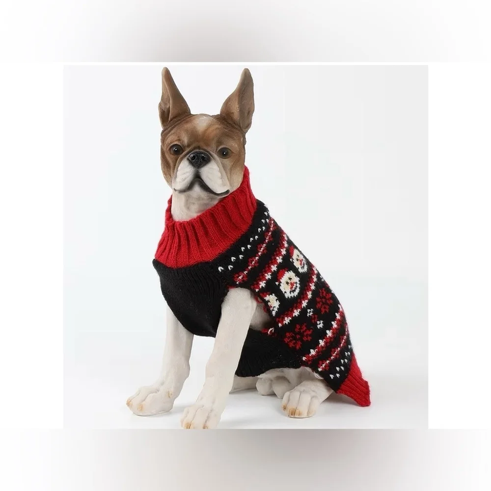 NEW Blue Dog Cat Christmas Red Santa Ugly Christmas Sweaters S 9”-11”